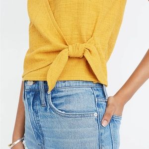 Madewell Wrap Tie-Tank - Size XS 💛 Tungsten Glow